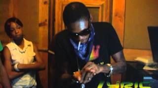 Vybz Kartel exclusive in studio footage [upl. by Aivatan112]