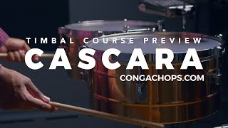 How to Play Cascara Variations on Timbales  Timbal Lesson  CongaChopscom [upl. by Ocirnor230]