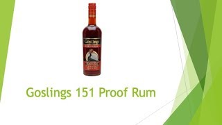 Goslings 151 Rum Review [upl. by Nalrah517]