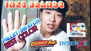 Best Tattoo Ink brands Best Color Swatches [upl. by Ycnahc]