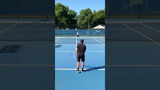 Casual tennis practice short ball approach [upl. by Hogg]