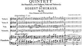 Robert Schumann  Piano Quintet in E flat major Op 44 [upl. by Kcirdderf]