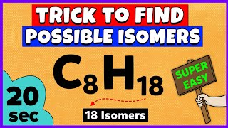 How to Find Possible Isomers of a Compound Trick to Find Isomers [upl. by Bear]