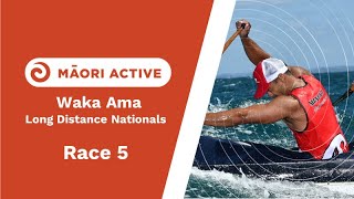 Race 5  Waka Ama Long Distance Nationals 2022 [upl. by Ardnaet]