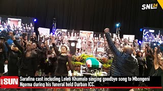 Sarafina cast Leleti Khumalo sing farewell to Dr Mbongeni Ngema [upl. by Ittap991]