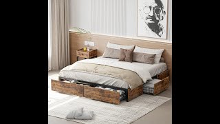 Unlock Effortless Storage with LIKIMIOs Sturdy Storage Bed [upl. by Idnek]