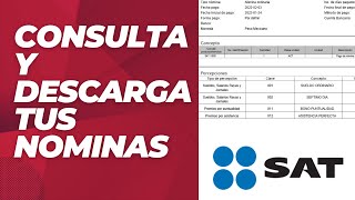 Consulta Recibos de Nómina Desde Portal SAT 2023 CFDI  Declaración Anual [upl. by Rebor506]