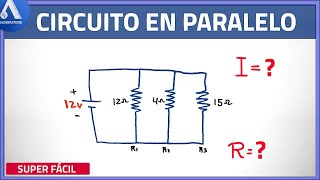 🔴Circuito en Paralelo  INTENSIDAD DE CORRIENTE y RESISTENCIA Super fácil [upl. by Aihseket]