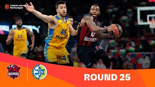 BaskoniaMaccabi  Round 25 Highlights  202324 Turkish Airlines EuroLeague [upl. by Ardussi]