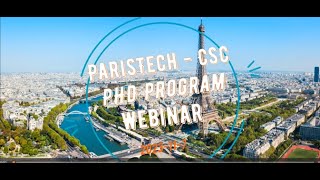 ParisTechChina Scholarship Council CSC PhD program  webinar 2023 [upl. by Colp423]