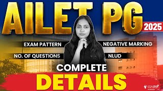 All about AILET PG 2025  Exam Pattern  No of Questions  NLUD  AILET LLM Preparation [upl. by Anotyal]