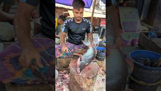 Wow  Unique Aesthetic Perfect Size Pangas Fish Cutting Skills In Bangladesh Market 😱 shorts [upl. by Anyad]