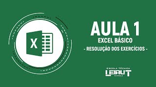 01 Curso de Excel Básico  Resolução dos Exercícios [upl. by Kirwin]