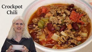 Crockpot Chili  How To Make Chili In A Slow Cooker [upl. by Rehpotsirahc137]