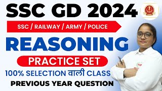 SSC GD SSC MTS CGL RPF SI Constable 2024  RPF Reasoning Previous Year Question Paper Ysp Live Class [upl. by Cott]