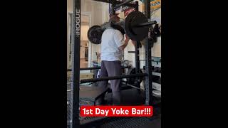 First day Yoke Bar Workout powerlifting exercise jesus explore fitnessmotivation gym grow [upl. by Lonnard958]