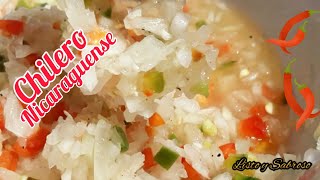 Chilero Nicaraguense con sólo cuatro IngredientesFácil y RapidoListo y Sabroso [upl. by Ahsiel]