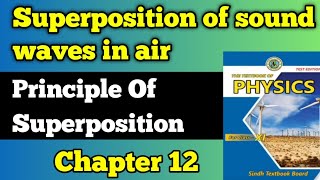 Superposition of sound waves and principle of superposition chapter 12 class 11 New physics book [upl. by Aenej]