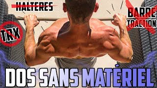 COMMENT MUSCLER SON DOS CHEZ SOI  Sans Barre Sans TRX Sans Haltères ✔️ [upl. by Sedicla]