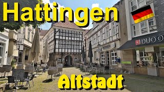 Hattingen  👍Historische Altstadt Hattingen🏡 Ein kleiner Lauf durch die Stadt Germany City Walk [upl. by Ailedua]