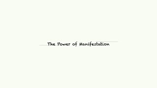 Manifestation is [upl. by Benedicto]