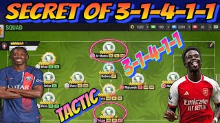 Secrets Behind 31411 Formation in Top Eleven 2024  New Tactic for 31411 Formation [upl. by Anaed722]