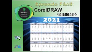 Calendario en Corel Draw [upl. by Tamanaha412]