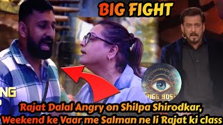 Bigg Boss 18  Rajat Dalal Angry on Shilpa Shirodkar Weekend ke Vaar me Salman ne li Rajat ki class [upl. by Siana]