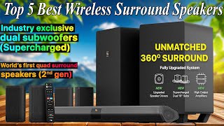 Top 5 Best Wireless Surround Speakers in 2024  4 Rear Surround Effects Speakers [upl. by Hnahym]