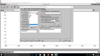 FTIR Experiment setup in Omnic Software Thermo Nicolet Instrument [upl. by Clementia]