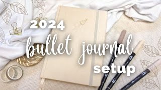 2024 BULLET JOURNAL SETUP  Easy Yearly Bullet Journal Set Up  2024 Plan With Me Bujo Spread [upl. by Orin165]