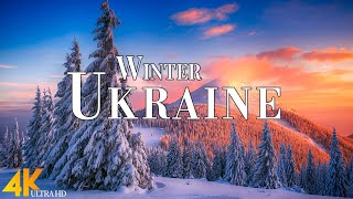 Winter Ukraine 4K Ultra HD • Stunning Footage Ukraine Scenic Relaxation Film with Calming Music [upl. by Aizek]