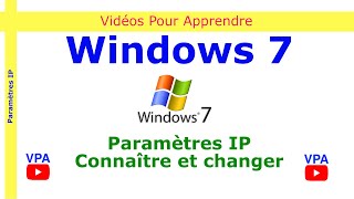 Adresse MAC et Paramètres IP sous Windows 7 [upl. by Sudbury]