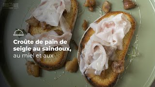 PAIN COMPLET CROSTONE AVEC DU SAINDOUX DU MIEL ET DES CHÂTAIGNES [upl. by Kelcie]