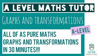 All of Graphs and Transformations in 30 Minutes  Chapter 4  ALevel Pure Maths Revision [upl. by Dwayne]