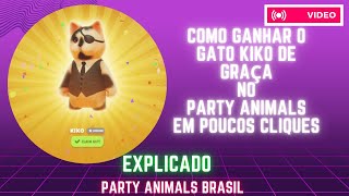 Party Animals BRASIL  COMO LIBERAR O GATO KIKO 100 DE GRAÇA [upl. by Chesnut]