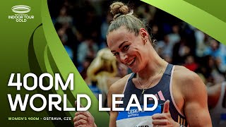 Klaver powers to 400m world lead 🔥  World Indoor Tour 2024 [upl. by Landri352]