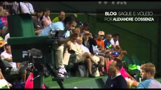 Fognini gets mad at chair umpire  Indian Wells 2014 [upl. by Akemat374]