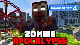 Zombie apocalypse 100 Days Mod Download  Minecraft pebedrock [upl. by Hare]