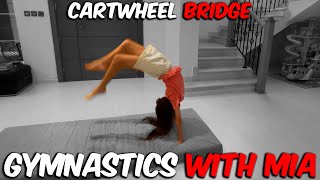 Gymnastics challenge from cartwheel into bridge and back [upl. by Fonseca]