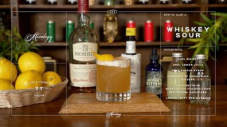 How To Make A Whiskey Sour  Classic Cocktail Recipe  Vegan Friendly [upl. by Leidgam249]