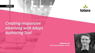 Creating responsive elearning with Adapt Authoring Tool [upl. by Frangos190]