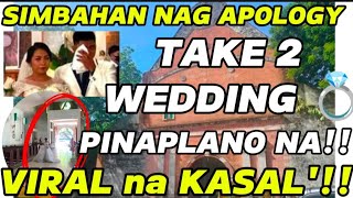 TAKE 2 WEDDING PINAPLANOVIRAL NA KASAL SIMBAHAN NAG APOLOGY [upl. by Emse]