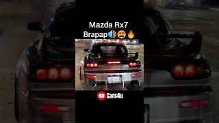 RX7 Brapap Sound🔊😵🔥mazda rx7 rotary sound mazdarx7 [upl. by Hsizan]