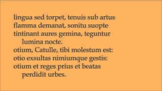 Catullus 51 Ille mi par esse deo videtur Sapphic stanzaSapphische Strophe  Latin reading [upl. by Adil]