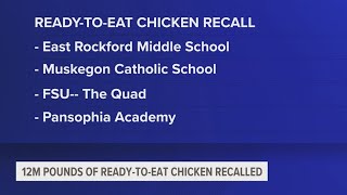 Recalled chicken sent to multiple West Michigan schools USDA reports [upl. by Brigg905]