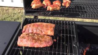 DynaGlo Indirect Cooking Ribs amp Chicken Thighs [upl. by Alfonzo]