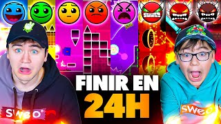 ON FINIT TOUS les Niveaux de Geometry Dash en 24H [upl. by Metzger154]