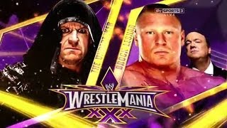 WWE Wrestlemania 30  The Undertaker vs Brock Lesnar  Full Match HD [upl. by Anaeda144]