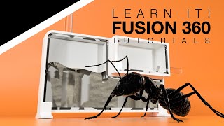 Auotdesk Fusion 360  Ant Farm Formicarium  Advanced Parametric Modeling 2024 [upl. by Omolhs192]